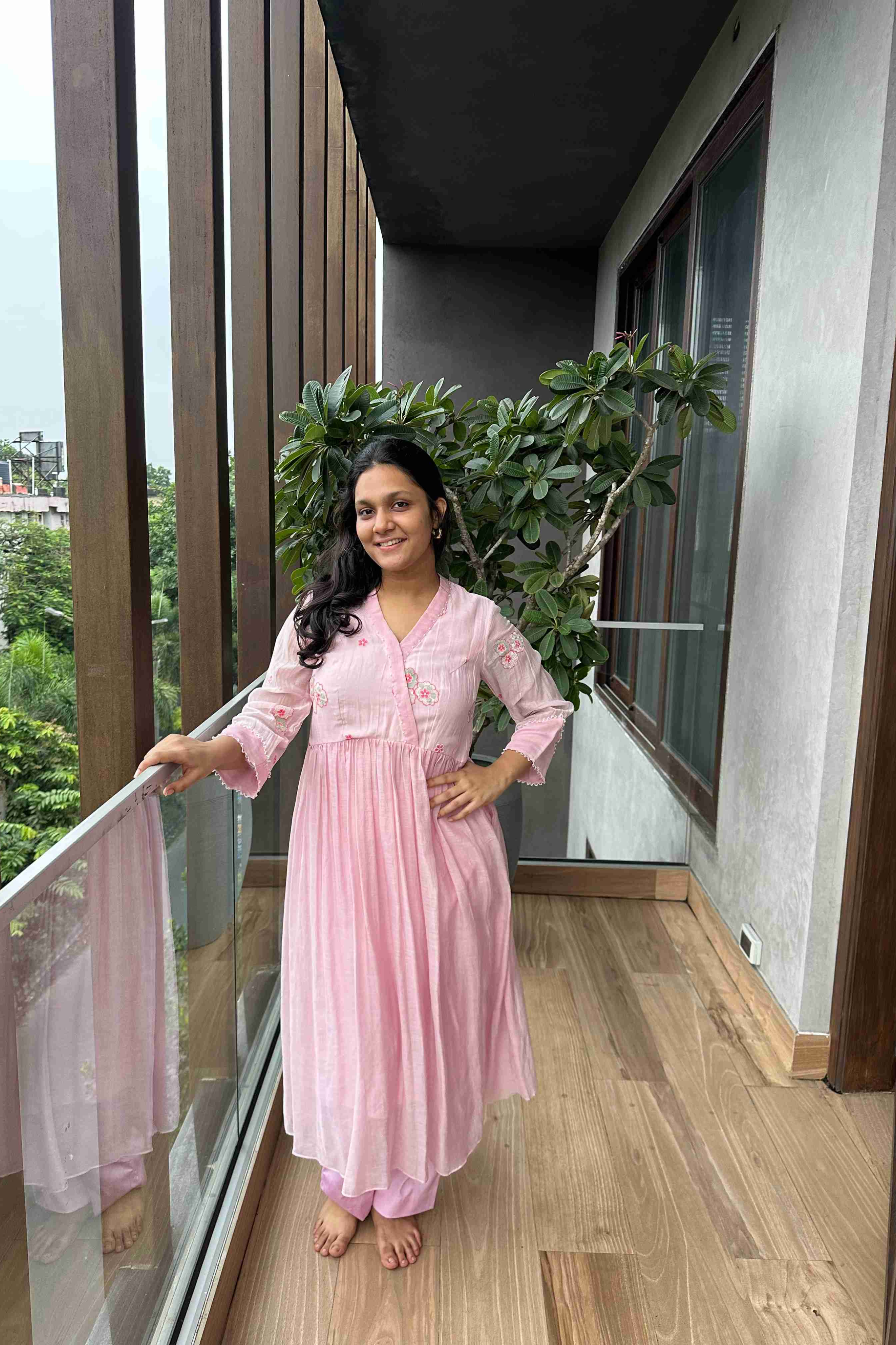VINA ANGRAKHA KURTI WITH PANTS Main image