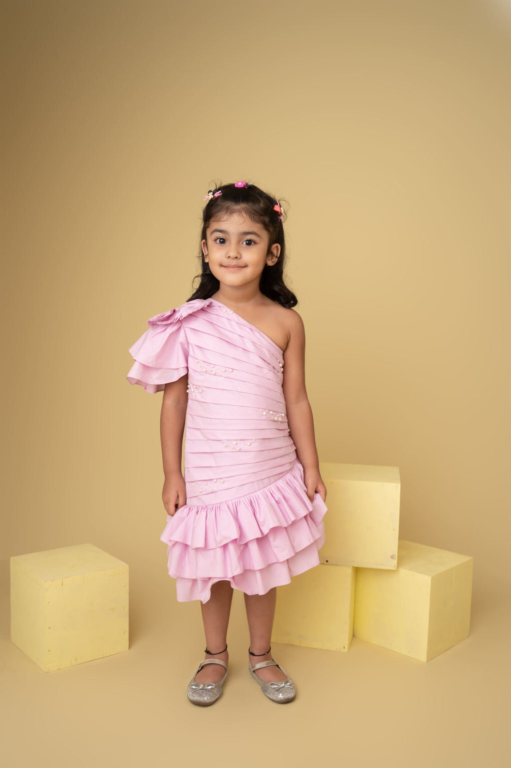 PLEATY PIE DRESS