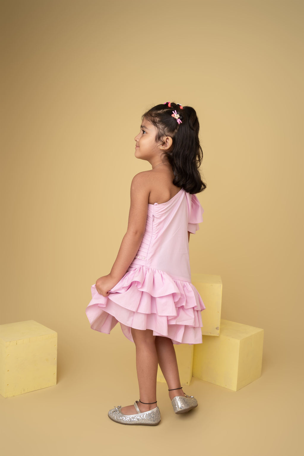 PLEATY PIE DRESS