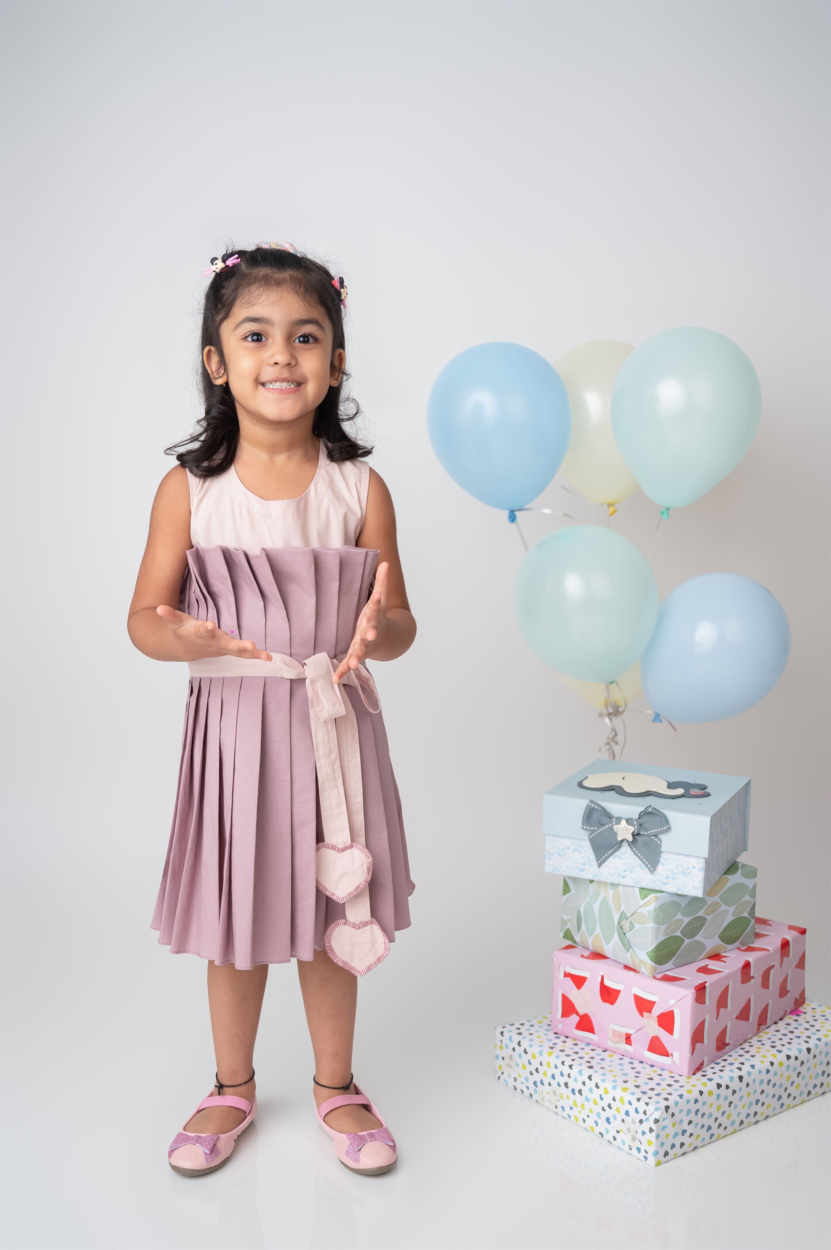 PLEAT ME UP BOW DRESS