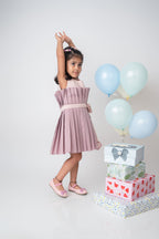 PLEAT ME UP BOW DRESS