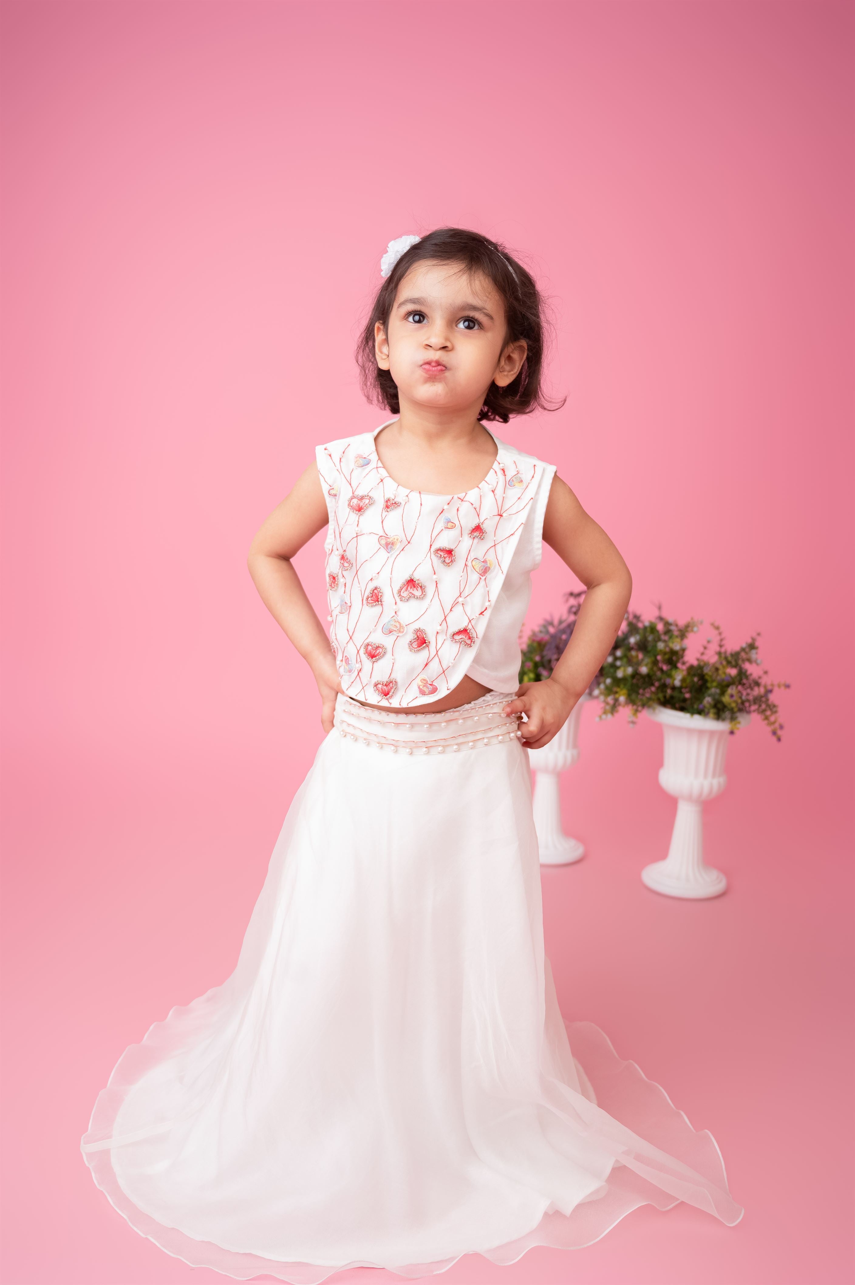 ALL HEARTS SKIRT SET Main image