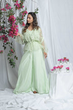 AVYANA ORGANZA PEPLUM CO-ORD SET