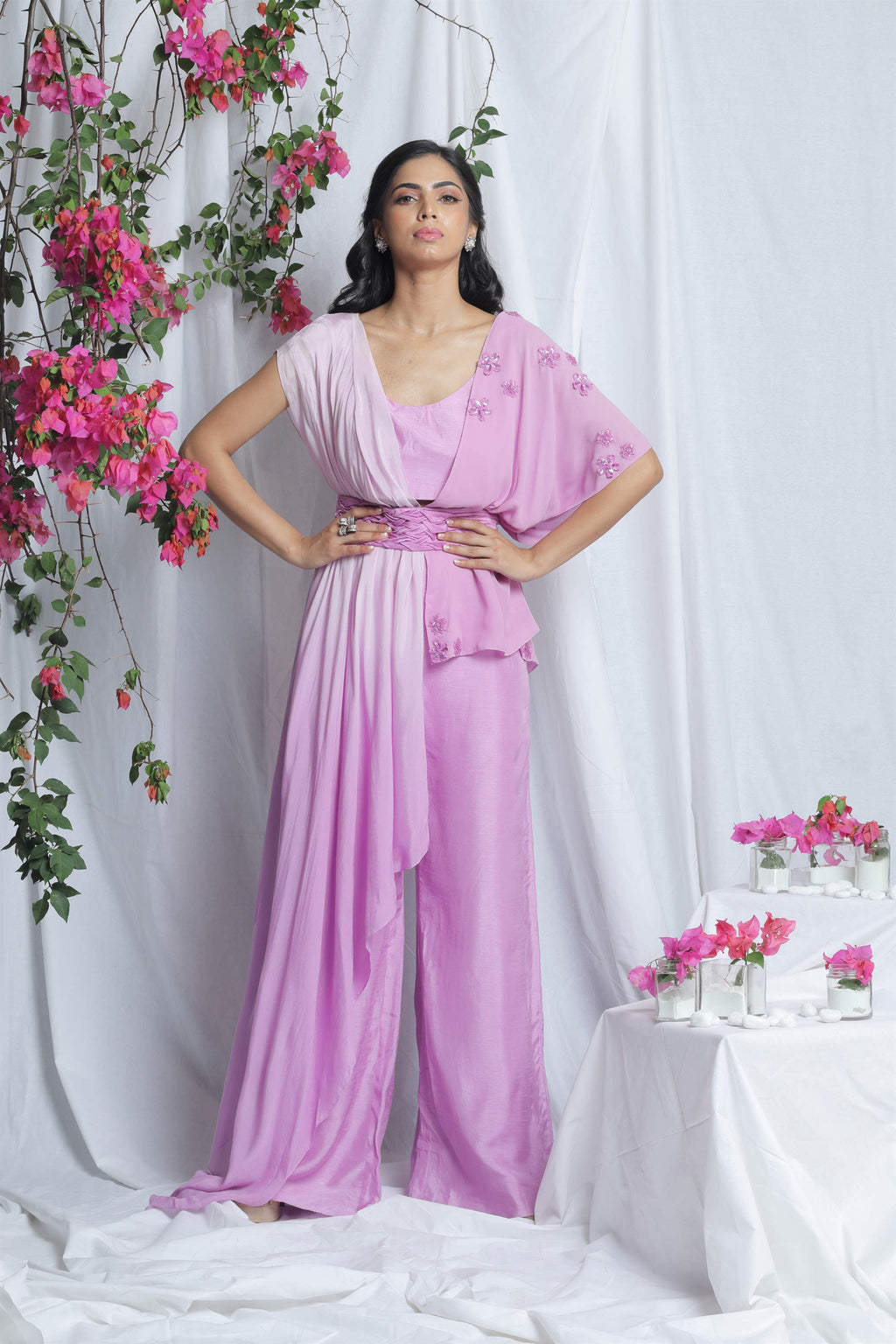 FIORELLA SMOCKING CAPE SET