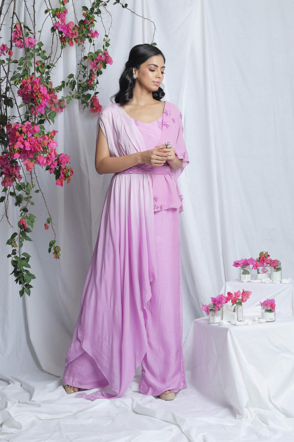 FIORELLA SMOCKING CAPE SET