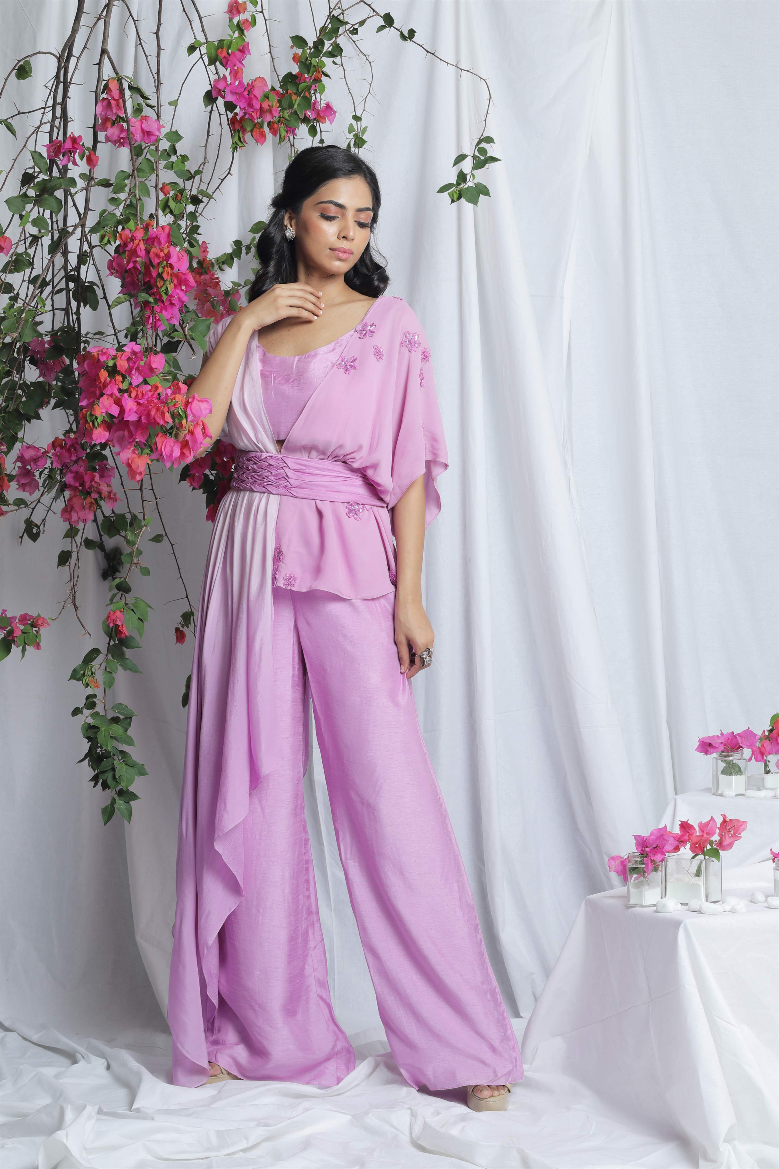 FIORELLA SMOCKING CAPE SET