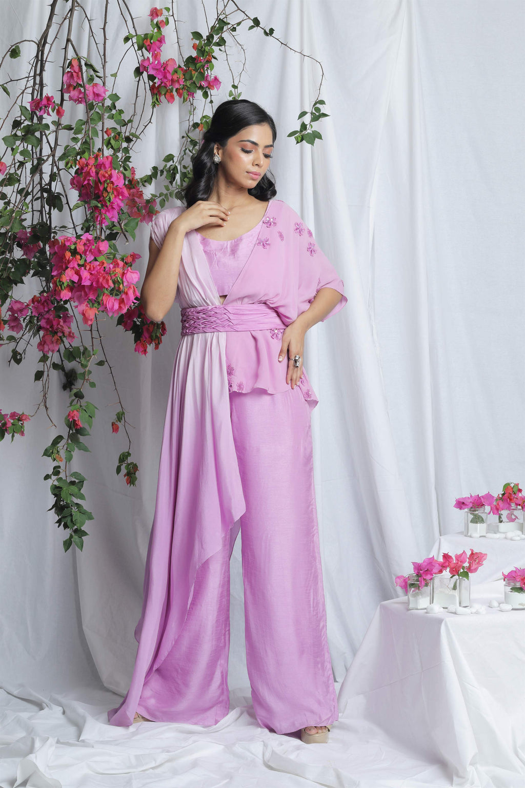 FIORELLA SMOCKING CAPE SET