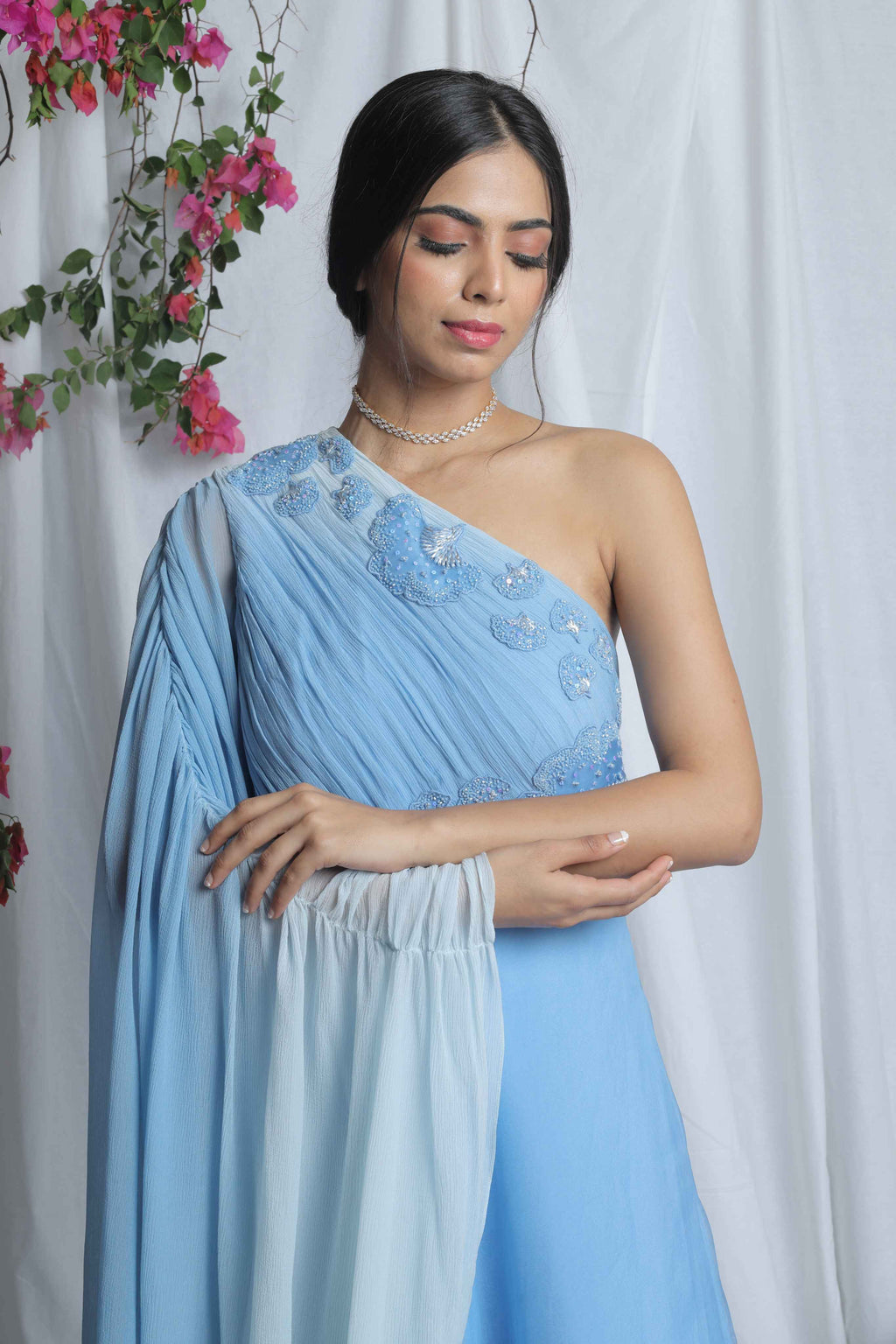 AVYANA ONE SHOULDER GOWN