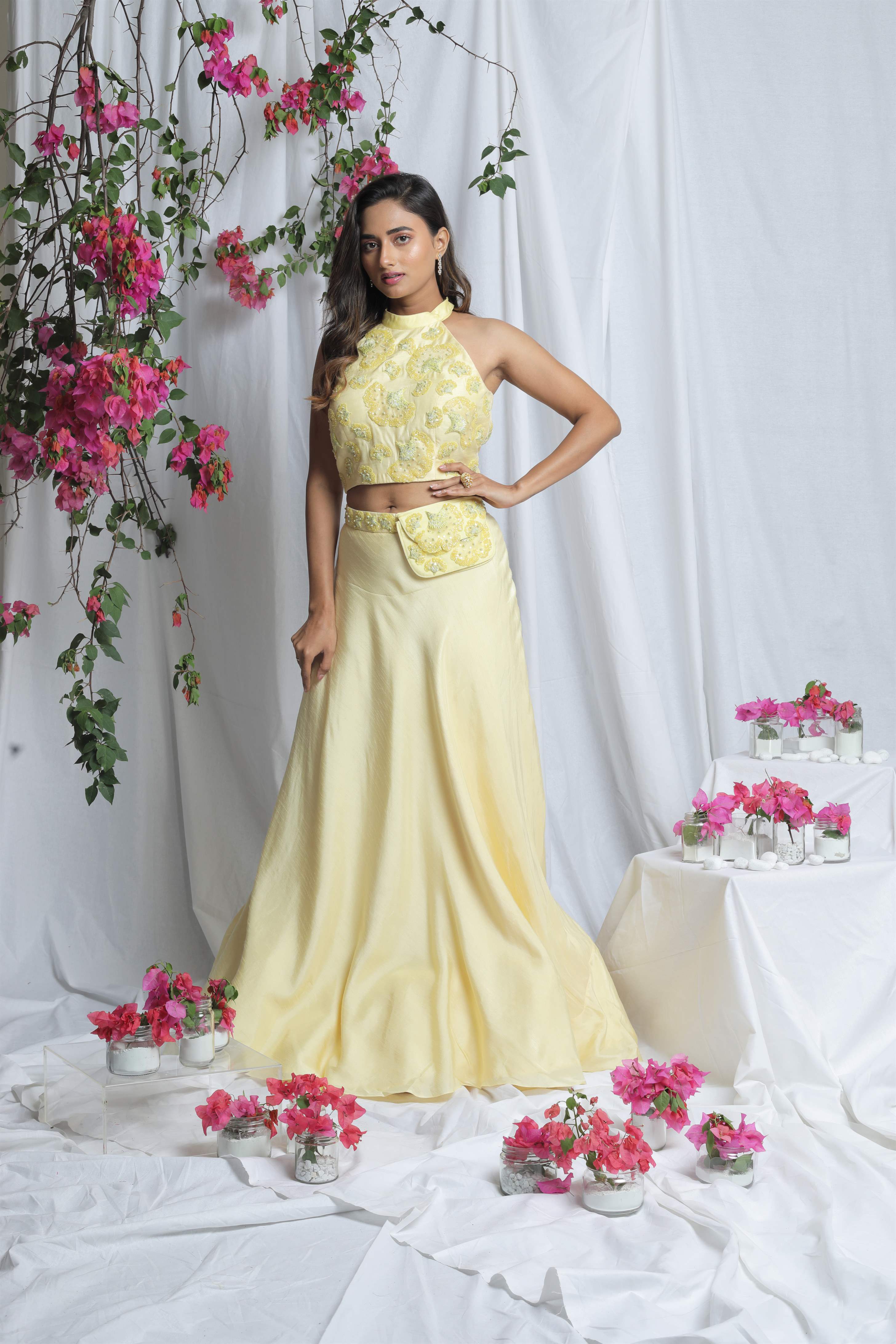 AVYANA CROP TOP WITH SKIRT Main image