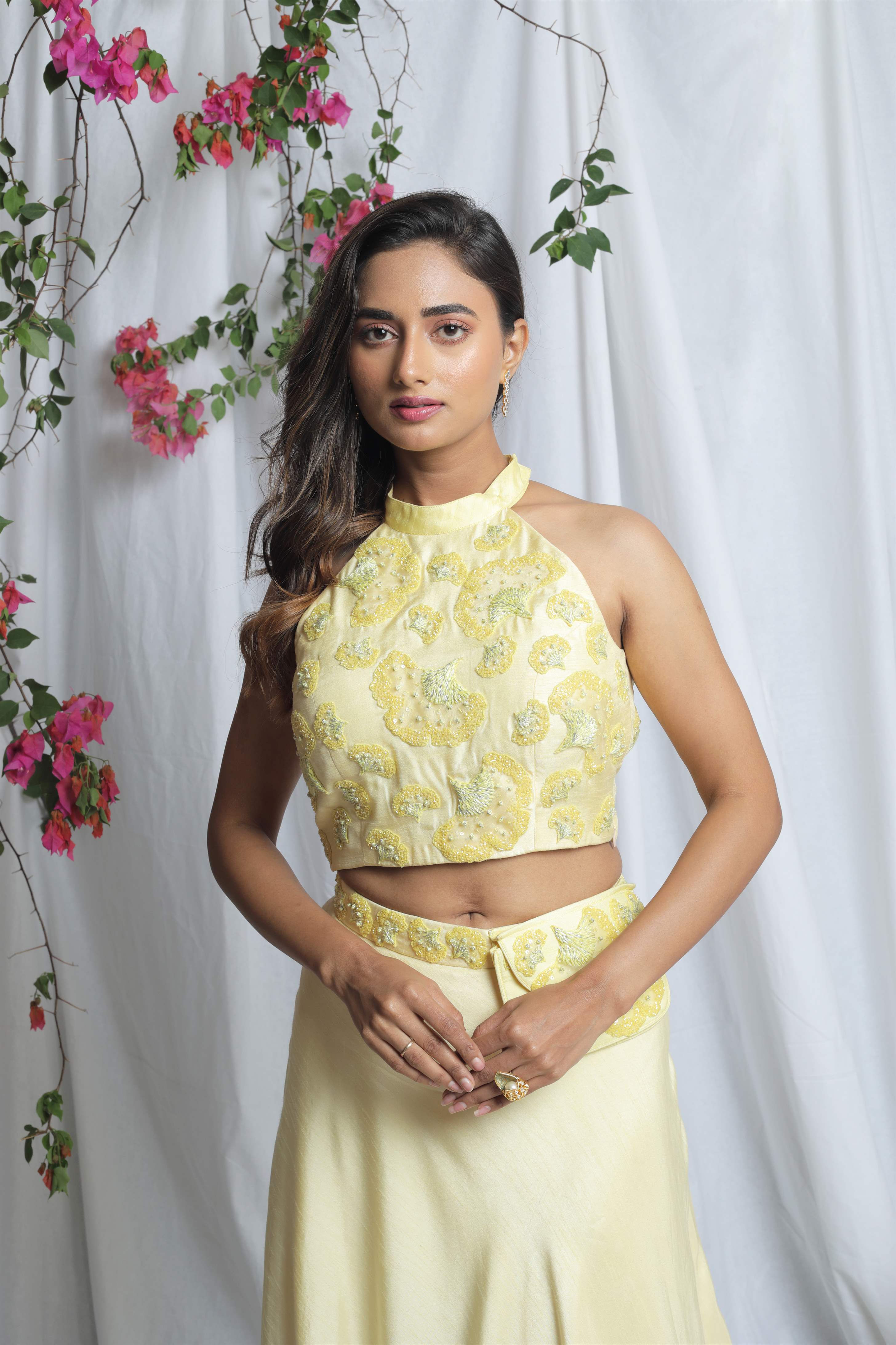 AVYANA CROP TOP WITH SKIRT