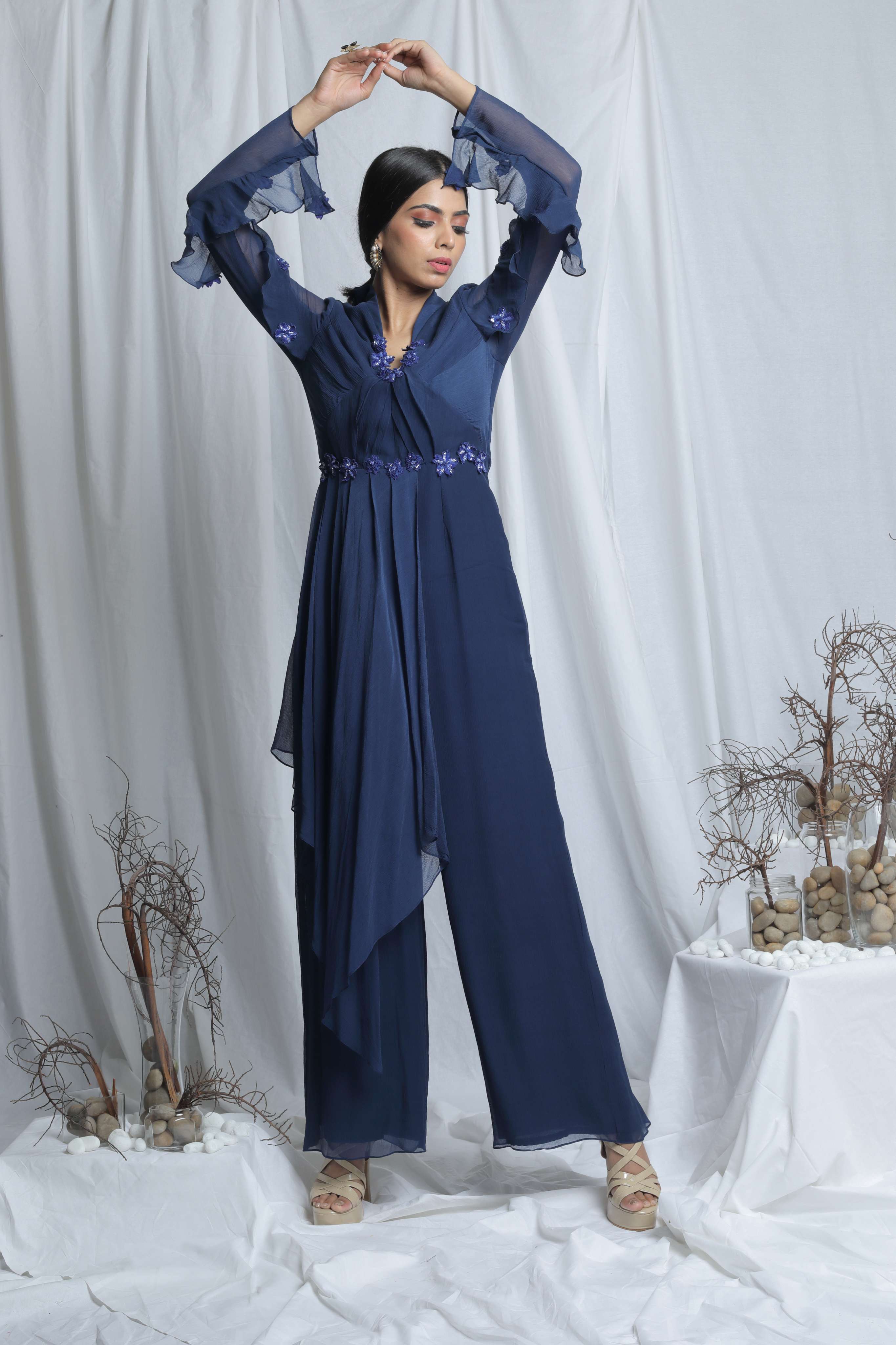 FIORELLA PLEATED JUMPSUIT