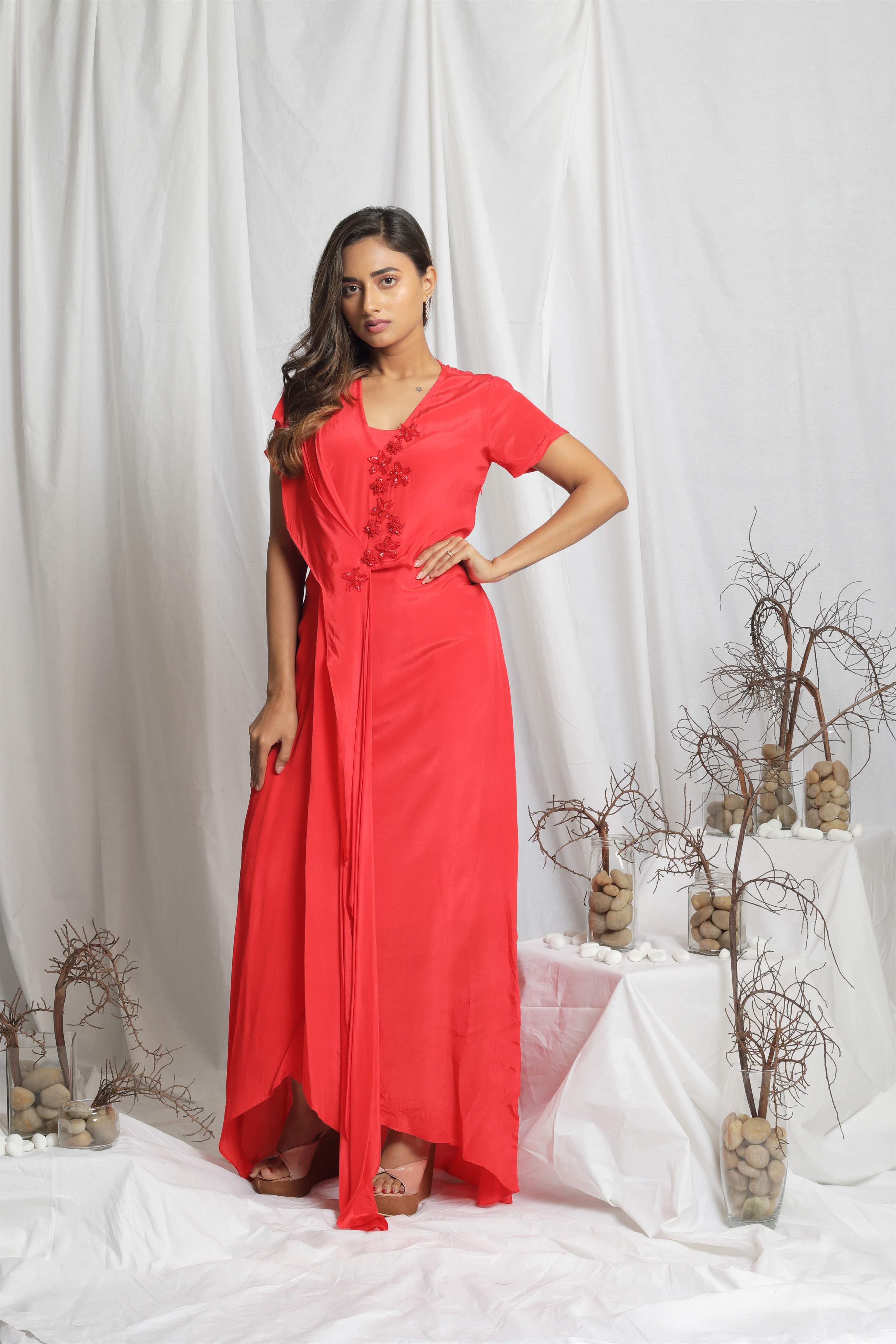 FIORELLA PLEATED DRESS Main image