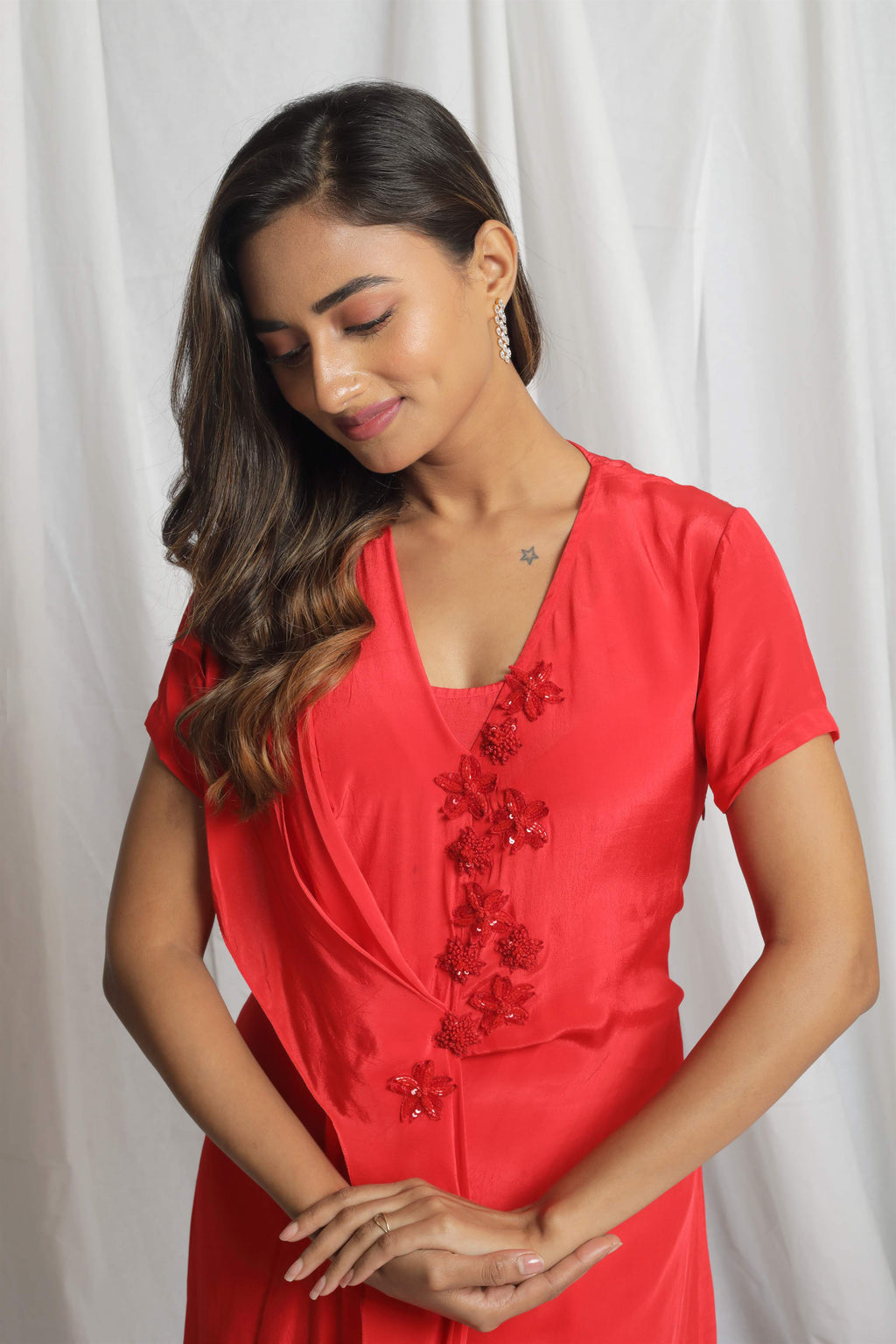 FIORELLA PLEATED DRESS
