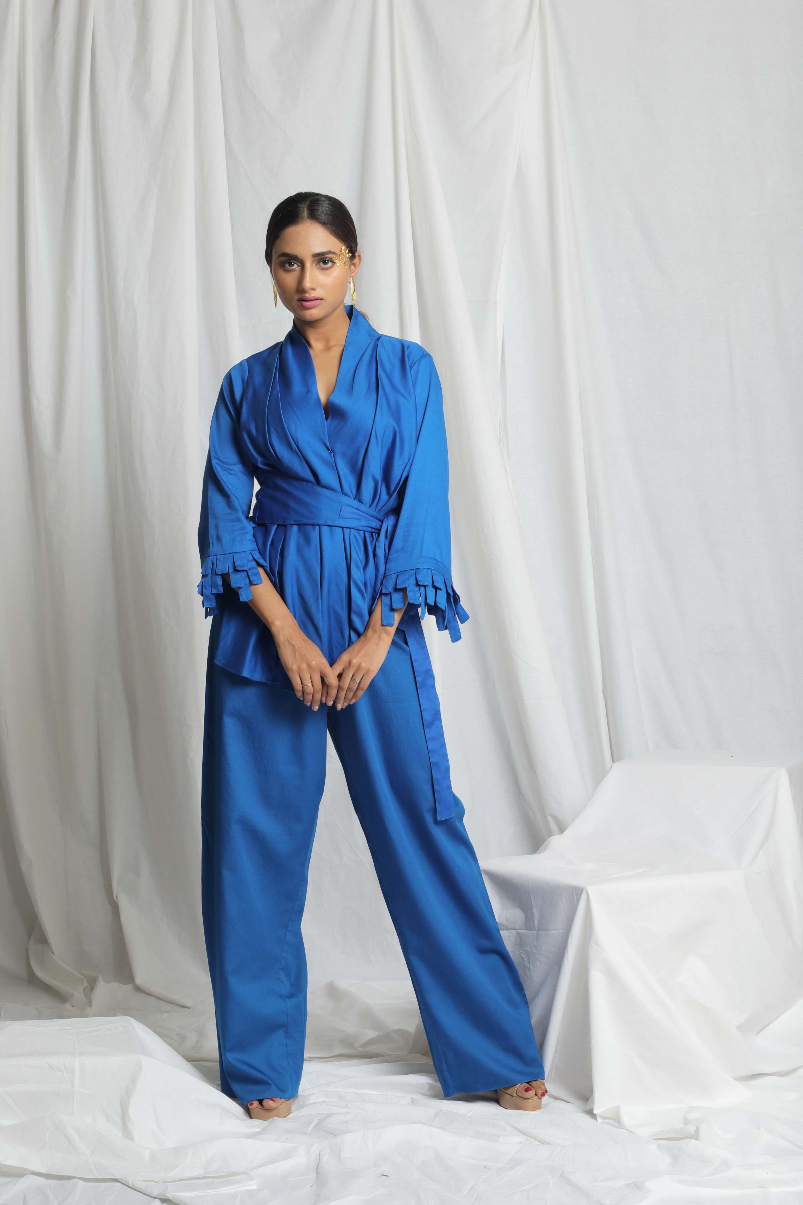 PLEATED TIE UP CO-ORD SET Secondary image