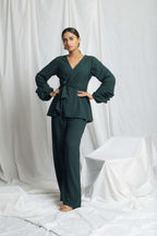 PLEATED SLEEVES CO-ORD SET