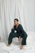 PLEATED SLEEVES CO-ORD SET