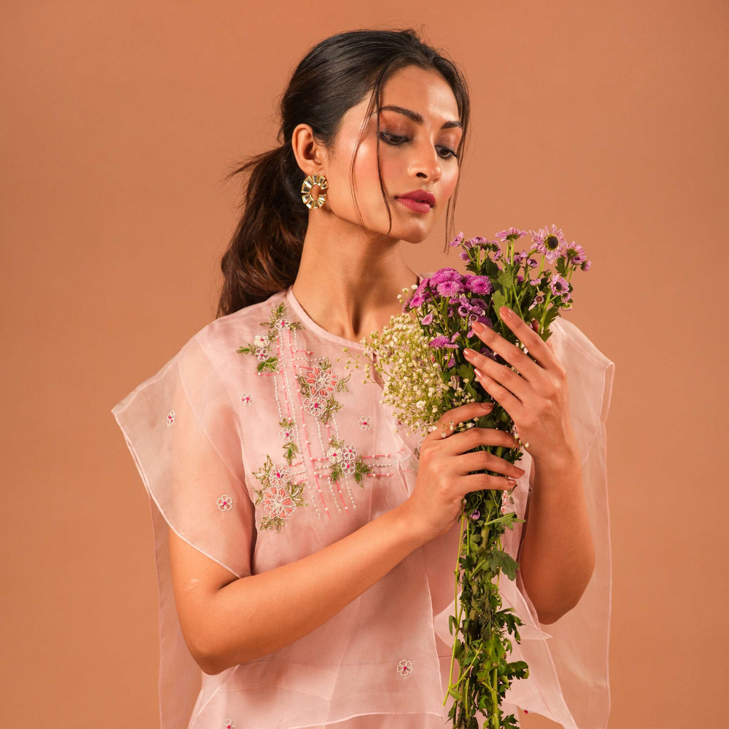 RAYA CAPE MAXI DRESS