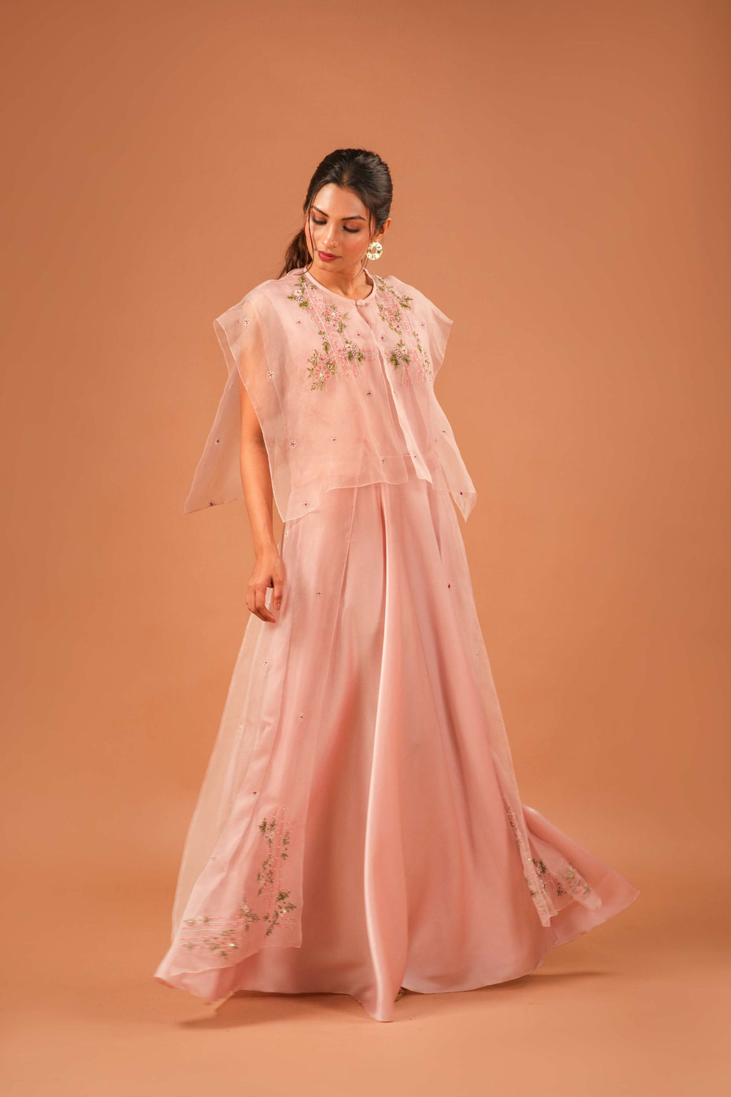 RAYA CAPE MAXI DRESS