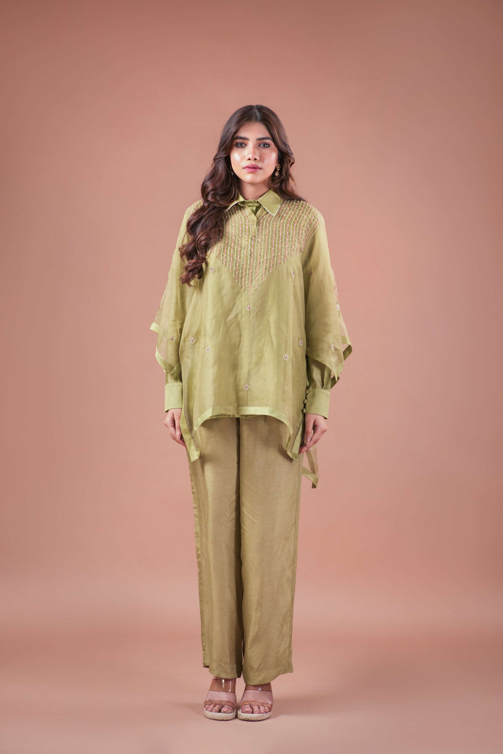 RAYA CAPE-SHIRT CO-ORDS SET