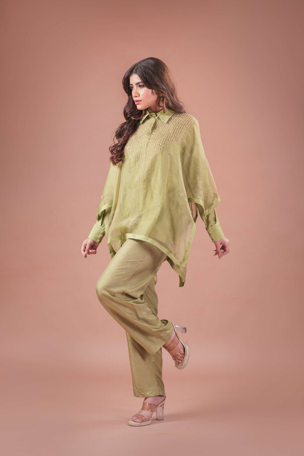 RAYA CAPE-SHIRT CO-ORDS SET