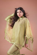 RAYA CAPE-SHIRT CO-ORDS SET