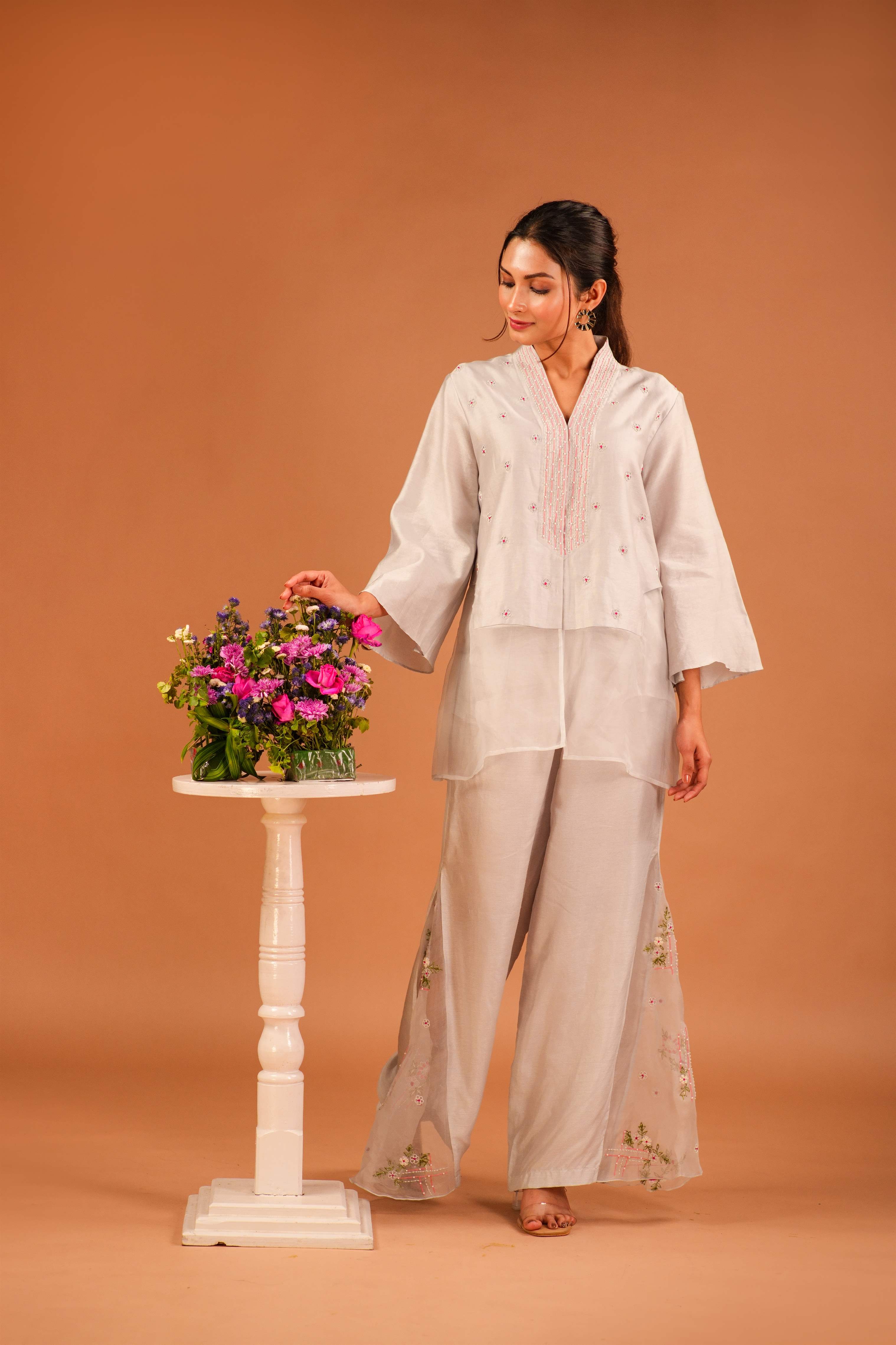 RAYA ORGANZA PANEL CO-ORD SET