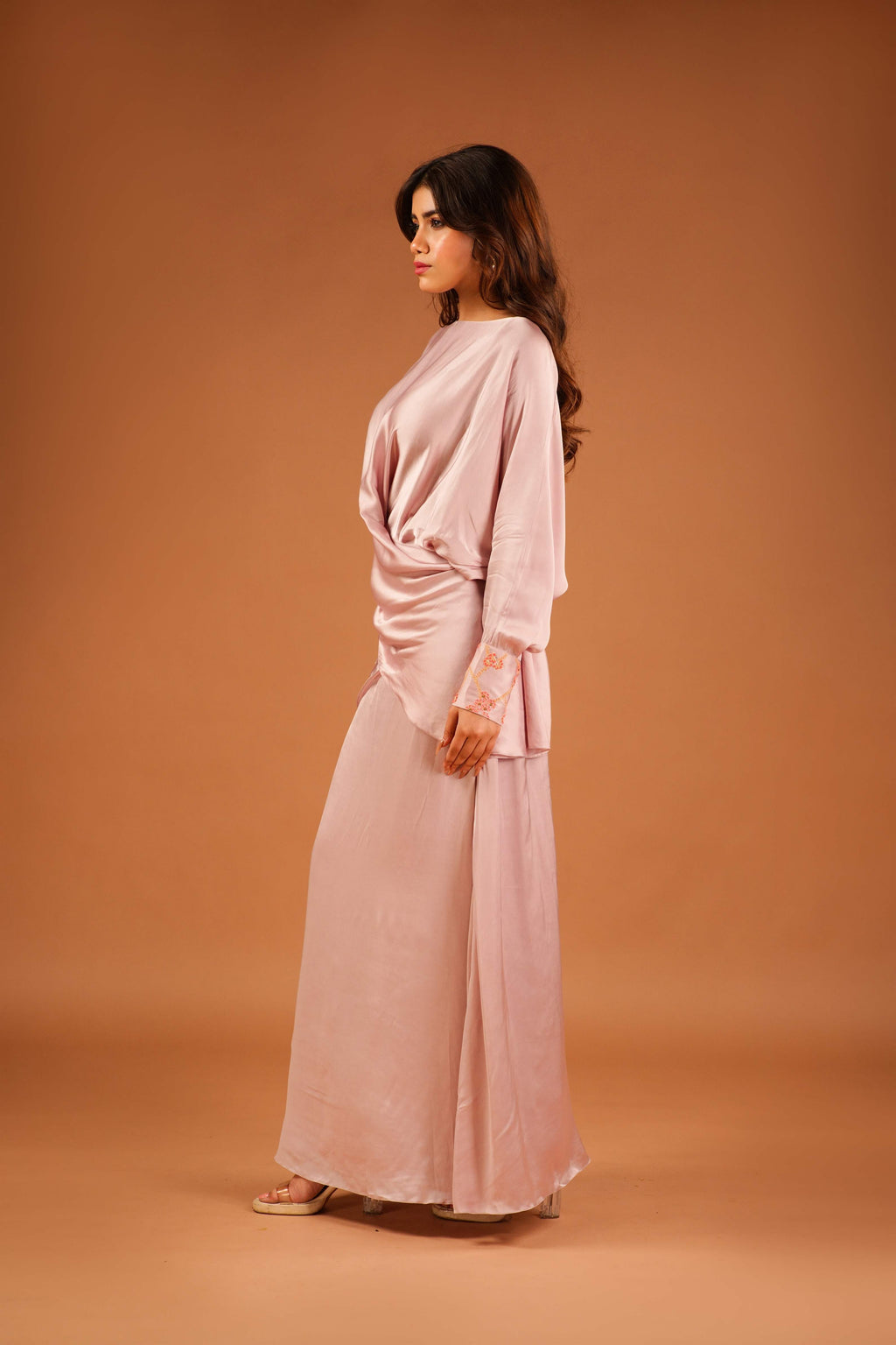 ARIA DRAPE TOP AND SKIRT SET