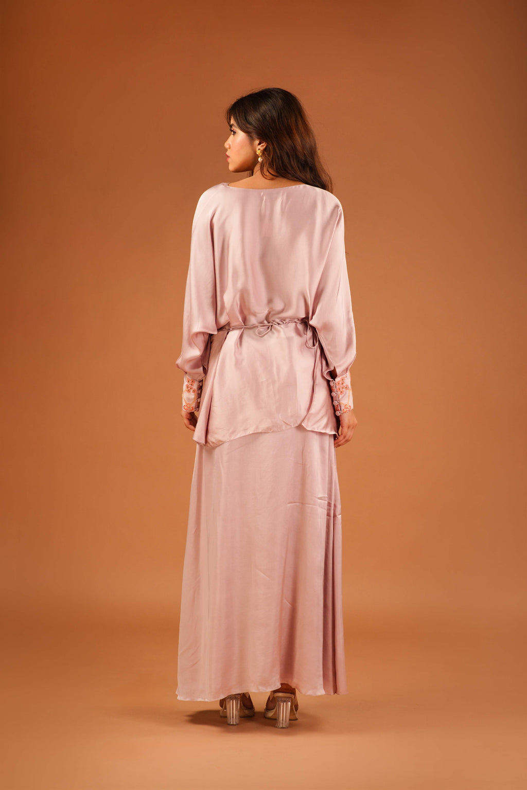 ARIA DRAPE TOP AND SKIRT SET