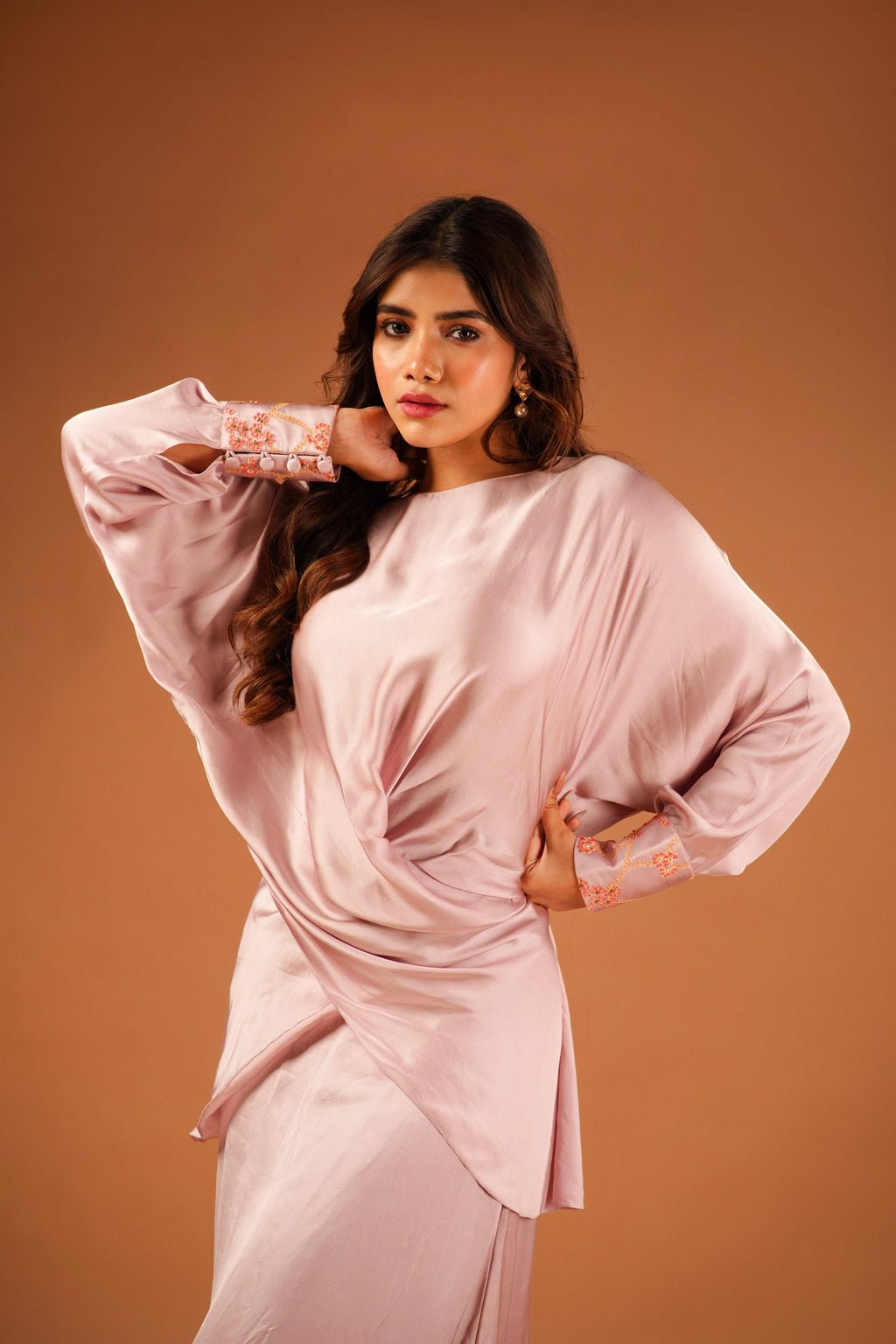 ARIA DRAPE TOP AND SKIRT SET