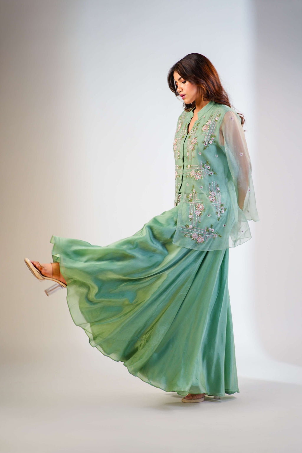 RAYA PEPLUM TOP WITH PALLAZO PANTS