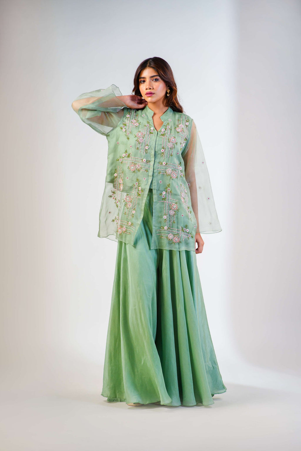 RAYA PEPLUM TOP WITH PALLAZO PANTS